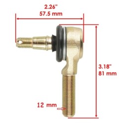 Paire de rotules de direction Quads Suzuki LT-Z 400 QuadSport  Nc - Raven Industries RAV-540-114