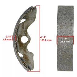 Machoire de frein Honda TRX 200 Fourtrax  Av Ga et Av Dr 06450-HC4-900 -  - Raven 110-102