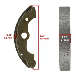 Machoire de frein Honda TRX 300 Fourtrax 4X4 Av Ga et Av Dr 06450-HC5-405 -  - Raven 110-103