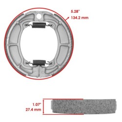 Machoire de frein Kawasaki KLF 185 Bayou  Av Ga ou Av Dr 41048-018 -  - Raven 110-106