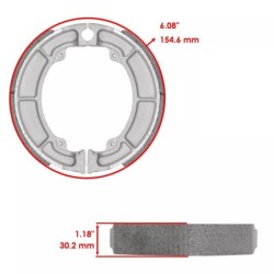Machoire de frein Kawasaki KZ 305 LTD  Arrière 41048-020 -  - Raven 110-109