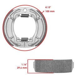 Machoire de frein Kawasaki AR 50  Arrière 41048-1052 -  - Raven 110-112
