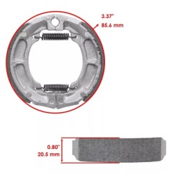Machoire de frein Suzuki ALT 50 Trail Buddy  Arrière 64400-04810 -  - Raven 110-114