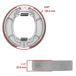 Machoire de frein Honda CA Rebel 125  Arrière 43120-429-405 -  - Raven 110-116
