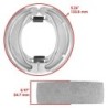 Machoire de frein Honda CB 450 S  Arrière 43120-413-003 -  - Raven 110-150