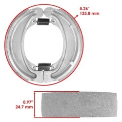 Machoire de frein Honda CMX Rebel 450  Arrière 43120-ML4-711 -  - Raven 110-150