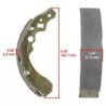 Machoire de frein Suzuki LT-4WD QuadRunner  Av Ga et Av Dr 54410-19B10 -  - Raven 110-153
