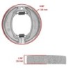 Machoire de frein Honda XL 250 R  Avant 06450-KB7-305 -  - Raven 110-156