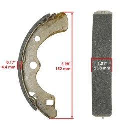 Machoire de frein Kawasaki Mule 2500 KAF 620  Ar Ga ou Dr 41048-7503 -  - Raven 110-158