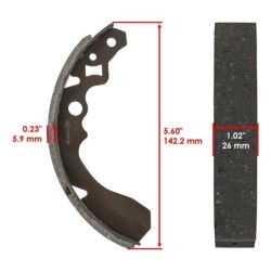 Machoire de frein Kawasaki Mule 550 KAF 300  Ar Ga ou Dr 41047-1052 -  - Raven 110-163