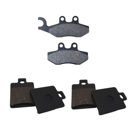 3 Kit plaquettes frein Piaggio MP3 400  Av G, Av D et Ar Nc -  - Raven 104-114
