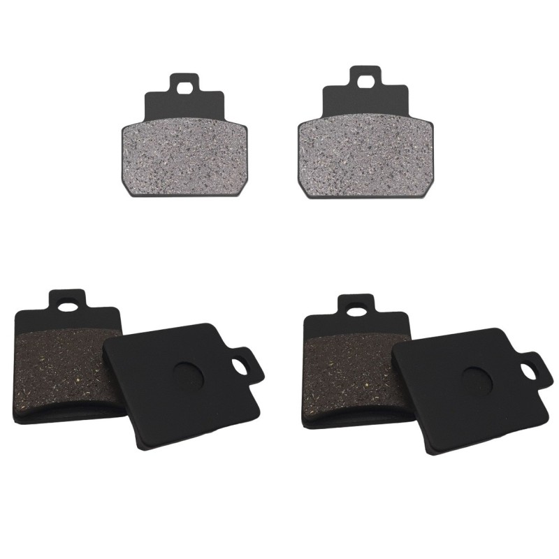 3 Kit plaquettes frein Piaggio MP3 250  Av G, Av D et Ar Nc -  - Raven 104-121