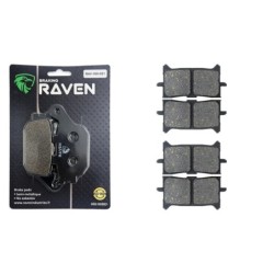 3 Kit plaquettes frein Honda Africa Twin 1100  Av Ga, Dr et Ar 021-379X2 -  - Raven 104-264