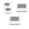 3 Kit plaquettes frein Honda Africa Twin 1100  Av Ga, Dr ou Ar 06455-MJP-G51 -  - Raven 104-264