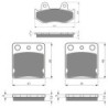 3 Kit plaquettes frein Yamaha YFZ 450  Av Ga, Dr et Ar 188-144X2 -  - Raven 104-272