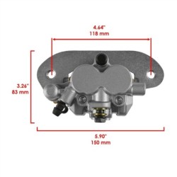 Etrier de Frein Arrière Droit UTV-SSV Yamaha Viking 700 YXM  2PG-2580W-01 - Raven Industries RAV-290-033