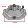 Etrier de Frein avant Gauche UTV-SSV Yamaha Viking 700 YXC  2PG-2580T-00 - Raven Industries RAV-291-025