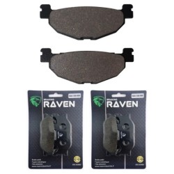 3 Kit plaquettes frein Yamaha Majesty 400  Av Ga, Dr et Ar 268-099X2 -  - Raven 104-274