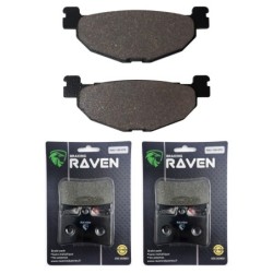 3 Kit plaquettes frein Yamaha T-Max 500  Av Ga, Dr et Ar 268-070X2 -  - Raven 104-275