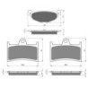3 Kit plaquettes frein Yamaha T-Max 500  Av Ga, Dr et Ar 268-070X2 -  - Raven 104-275