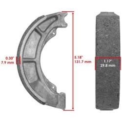 Machoire de frein Suzuki LT-Z 250 QuadSport  Arrière 59100-26820 -  - Raven 110-147