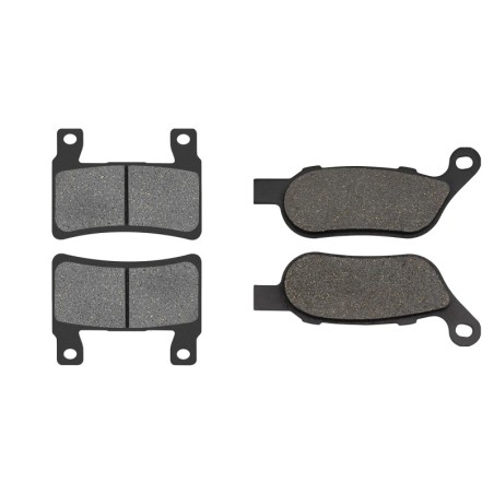2 Kit plaquettes frein Harley-davidson Softail Fat Boy FLSTF Av et Ar 279-273 - EBC FA296HH et FA458HH - Raven 103-243