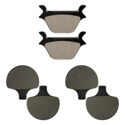 3 Kit plaquettes frein Harley-davidson Fxr Low Rider Convertible FXRS CONV Av Ga, Dr et Ar 056-057X2 - EBC FA200 et FA94 - Raven
