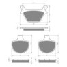 3 Kit plaquettes frein Harley-davidson Fxr Low Rider Convertible FXRS CONV Av Ga, Dr et Ar 056-057X2 - EBC FA200 et FA94 - Raven