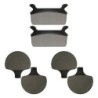 3 Kit plaquettes frein Harley-davidson Touring Tour Glide Ultra Classic FLTCU et I Av Ga, Dr et Ar 063-057X2 - EBC FA201 et FA94