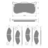 3 Kit plaquettes frein Harley-davidson Trike Tri Glide Ultra FLHTCUTG Av Ga, Dr et Ar 353-352X2 - EBC FA200 et FA94 - Raven 104-