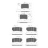3 Kit plaquettes frein Harley-davidson Trike Tri Glide Ultra FLHTCUTG Av Ga, Dr et Ar 335-271X2 - EBC FA200 et FA94 - Raven 104-