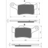 Plaquettes de frein Harley-davidson Trike Tri Glide Ultra FLHTCUTG Arrière 41300-214 - EBC FA94 - Raven 100-335