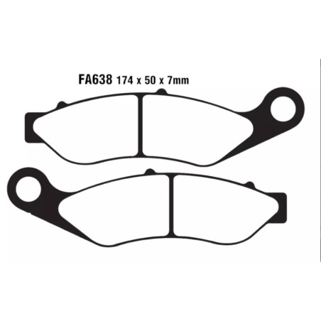 Plaquettes de frein Harley-davidson Trike Tri Glide Ultra FLHTCUTG Av Ga ou Dr 41300-027 - EBC FA94 - Raven 100-352
