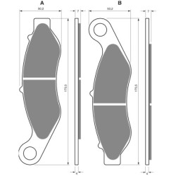 Plaquettes de frein Harley-davidson Trike Tri Glide Ultra FLHTCUTG Av Ga ou Dr 41300-027 - EBC FA94 - Raven 100-352