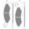 Plaquettes de frein Harley-davidson Trike Tri Glide Ultra FLHTCUTG Av Ga ou Dr 41300-027 - EBC FA94 - Raven 100-352