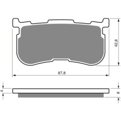 Plaquettes de frein Harley-davidson Trike Tri Glide Ultra FLHTCUTG Arrière 41300-033 - EBC FA94 - Raven 100-353