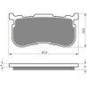 Plaquettes de frein Harley-davidson Trike Tri Glide Ultra FLHTCUTG Arrière 41300-033 - EBC FA94 - Raven 100-353