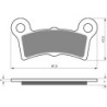 Plaquettes de frein Harley-davidson Trike Tri Glide Ultra FLHTCUTG Arrière 83911-09B - EBC FA94 - Raven 100-354