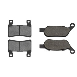 2 Kit plaquettes frein Harley-davidson Softail Slim FLS Av et Ar 279-273 - EBC FA296HH et FA458HH - Raven 103-243