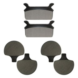 3 Kit plaquettes frein Harley-davidson Touring Electra Glide Sport FLHS Av G, Av D et Ar 063-057X2 - EBC FA201 et FA94 - Raven 1