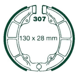 Machoire de frein Polaris Outlaw 110  arrière 0455441 - EBC H307 - Raven 110-307