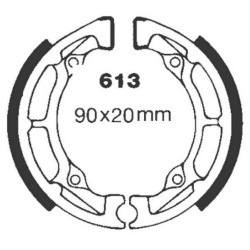 Machoire de frein Yamaha Jog 50 CE Arrière Nc - EBC H613 - Raven 110-613