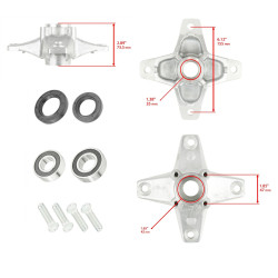 Moyeu avant Quads Yamaha Raptor 125   3GD-25111-20-00 - Raven Industries RAV-670-003