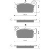 Plaquettes de frein Arrière Pour Tm MX 250  de 2005 à 2008