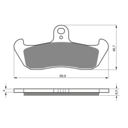 Plaquettes de frein Avant Pour Cagiva Tamanaco 125  de 1987 à 1991