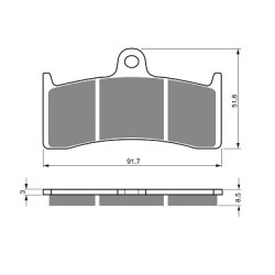 2 Kit plaquettes frein Av Ga et Av Dr Pour Mv-agusta Tamburini 1000 F4 de 2005 à Nc