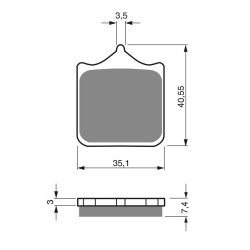 2 Kit plaquettes frein Av Ga et Av Dr Pour Aprilia RSV 1000 Mille  de 2001 à 2008