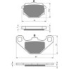Brake Pads Rear For Fantic Big Wheel 50  from 1993 to Nc