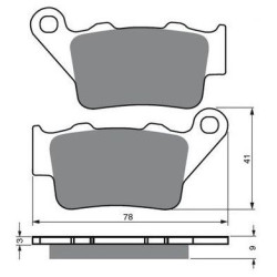 Plaquettes de frein arrière Pour Aprilia Dorsoduro 1200 ATC/ABS de 2011 à 2014