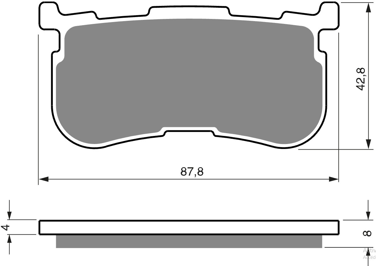 Plaquettes de frein Raven RAV-100-353 Harley-davidson Trike Tri Glide Ultra Arrièretitle=Forme et couleur